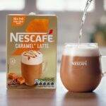 NESCAFÉ Caramel Latte Instant Coffee 8 X 17G Sachets, 100% Responsibly Sourced Coffee