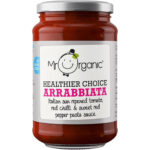 Mr Organic - Arrabbiata Healthier Choice Pasta Sauce - Organic & Gluten-Free - Made with Sun-Ripened Italian Tomatoes, Red Peppers & Chilli - Vegan & Non-Gmo - No Added Sugar - Bold & Spicy Flavour