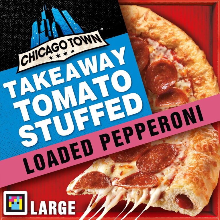 Chicago Town Takeaway Stuffed Crust Pepperoni Large Pizza, 645G (Frozen)