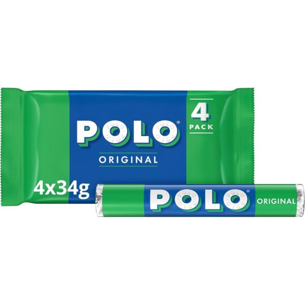 Polo Original Mint Tube Multipack, 4 X 34G