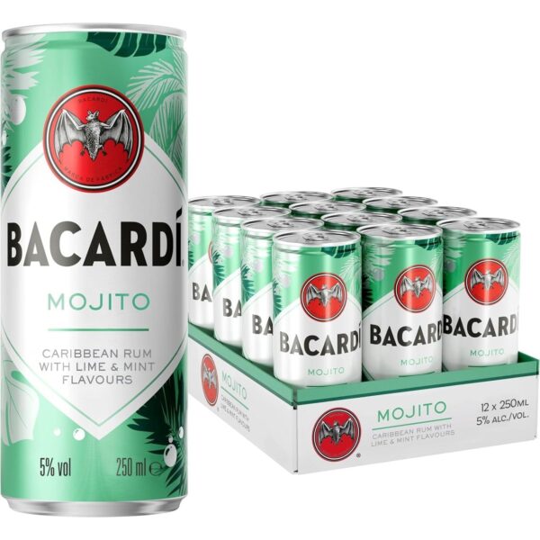 Bacardi Mojito, 250 Ml (12 Pack RTD)