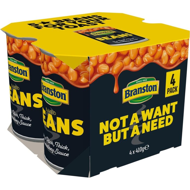 Branston Baked Beans in Tomato Sauce, 410 G (Pack of 4)