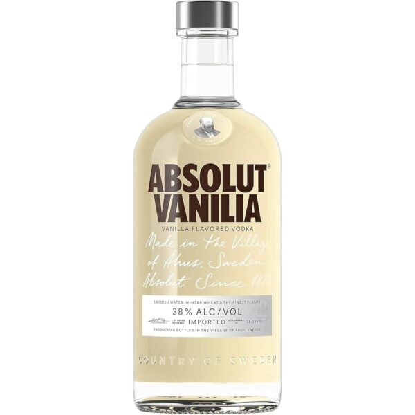 Absolut Vanilia Flavoured Swedish Vodka, 70 Cl