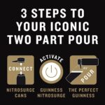 Guinness Draught│Nitrosurge│Stout Beer│4.1% Vol│4X558Ml│Perfect Pub Pour at Home│Cans │Device Sold Separately