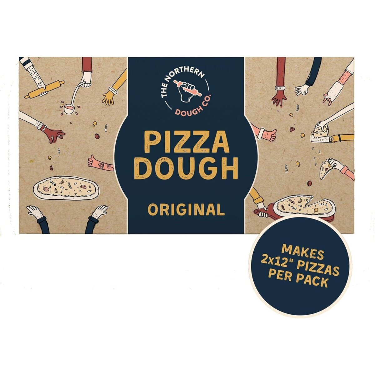 The Northern Dough Co Original Pizza Dough, 440G (Frozen)