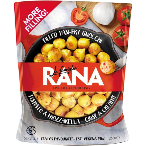 La Famiglia Rana Filled Pan-Fry Gnocchi Tomato & Mozzarella, 280G