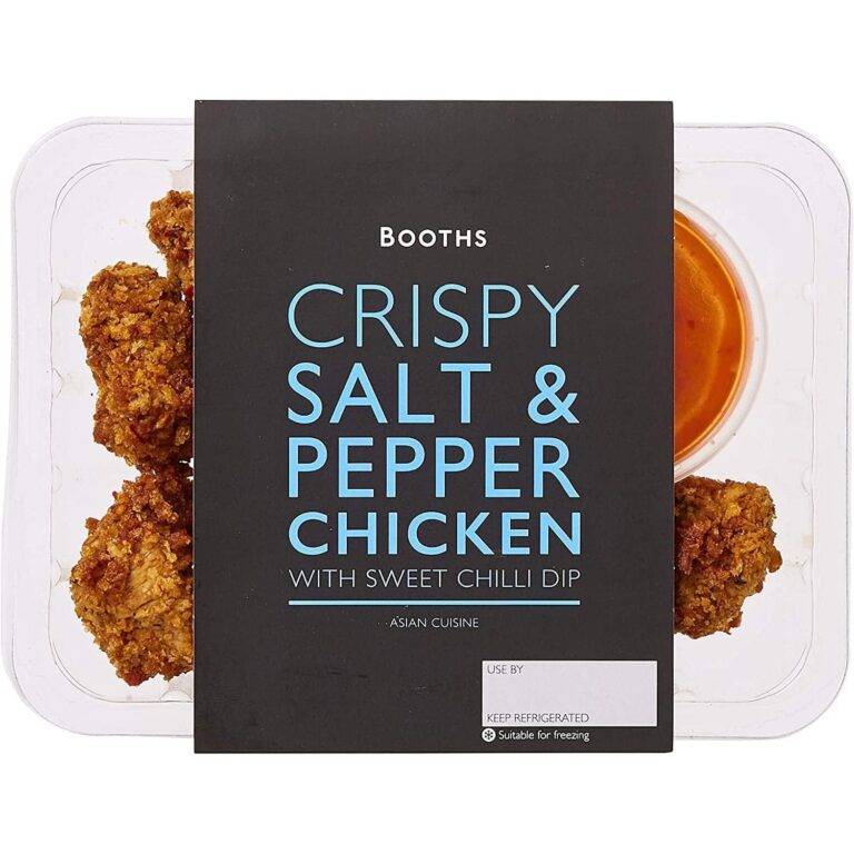 Booths Crispy Salt & Pepper Chicken with Sweet Chilli Dip, 180G - Serves 2