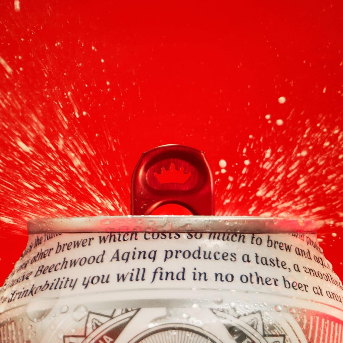 Budweiser Lager Beer Can, 4 X 440 Ml