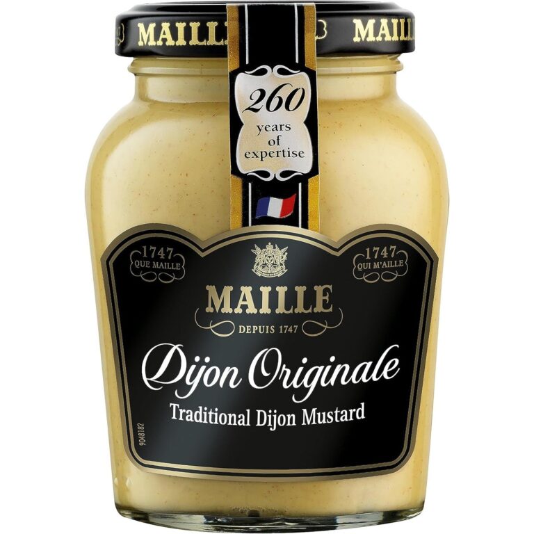 Maille Dijon Original Mustard since 1747 Condiment for Salads, Chicken, and Fish 215 G