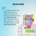 Twinings Soulful Blends Quiet Mind Inspired by Ayurveda - Velvety Vanilla Herbal Tea Infusion with Fig & Rooibos - 20 X Biodegradable Tea Bags