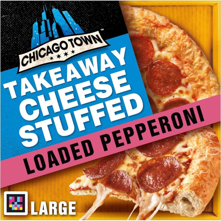 Chicago Town Takeaway Cheesy Stuffed Crust Pepperoni Large Pizza, 640G (Frozen)