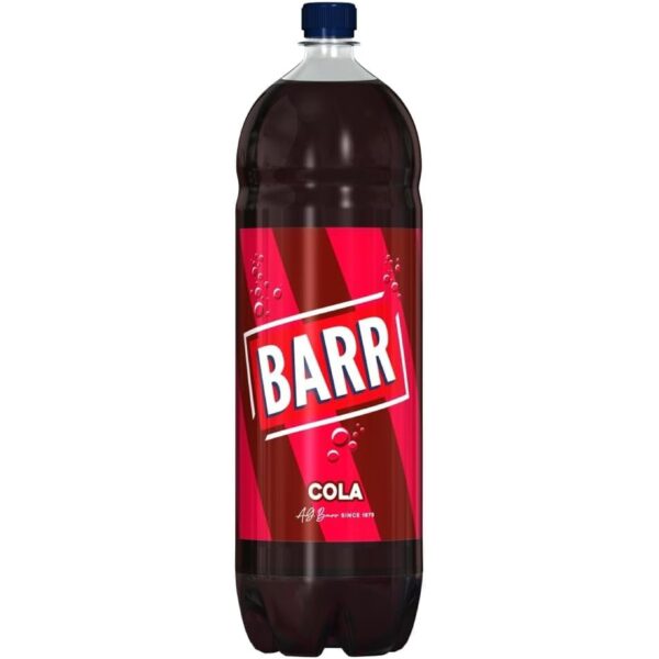 BARR since 1875, 2L Classic Cola, Low Sugar Fizzy Drink "Fizzing with Fun" - 1 X 2L Bottle