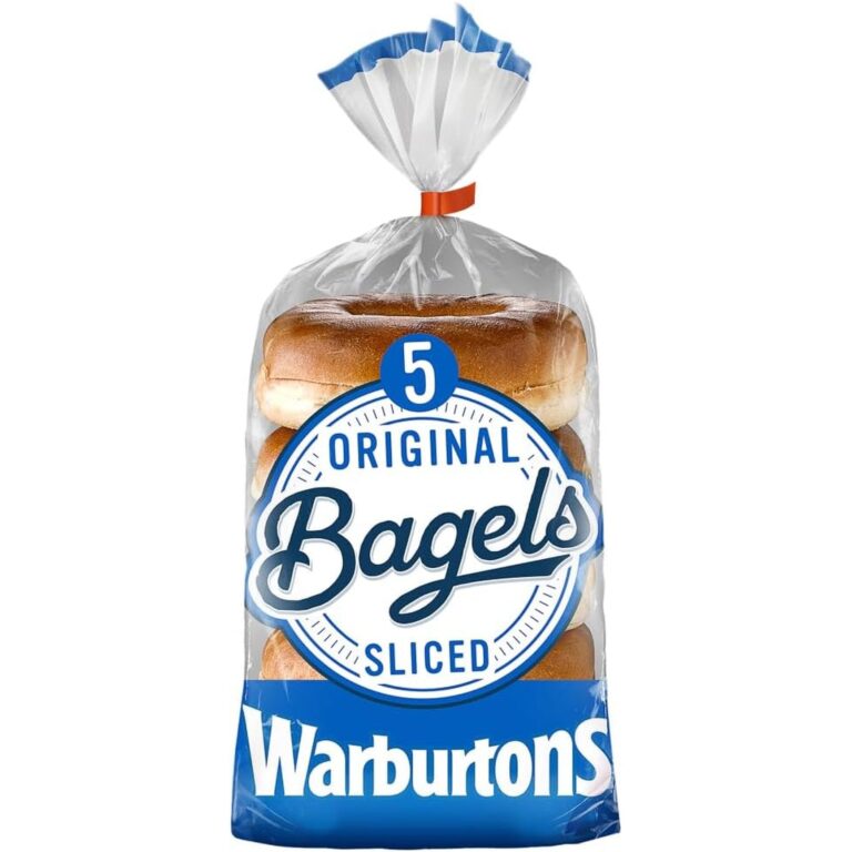 Warburtons 5 Plain Bagels, 200G