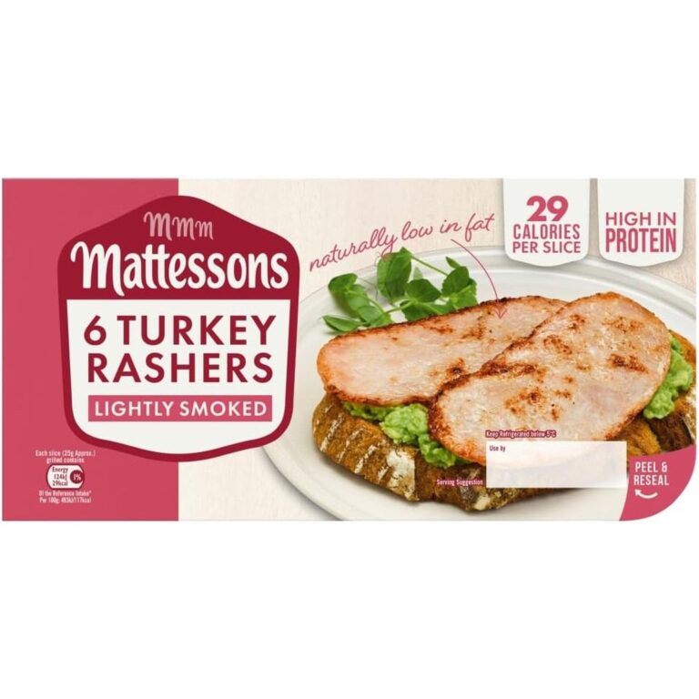 Mattessons Smoked Turkey Rashers, 150G