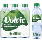 Volvic Still Natural Mineral Water 6 X 500 Ml