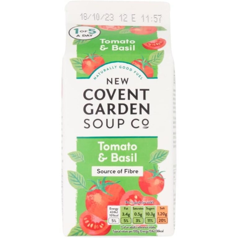 New Covent Garden Tomato & Basil Soup, 560G