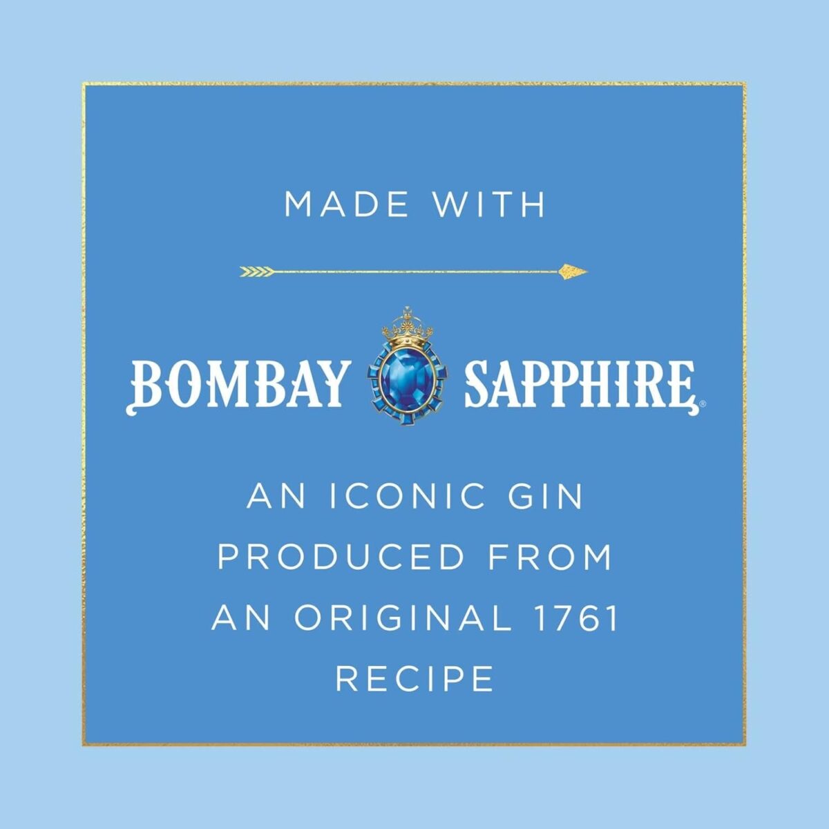 Tails Cocktails Gin Gimlet, Crafted with Bombay Sapphire Gin, Ready-To-Drink Pre-Mixed Cocktail, Serves 4 Bar-Quality Cocktails, 14.9% ABV, 50Cl / 500Ml