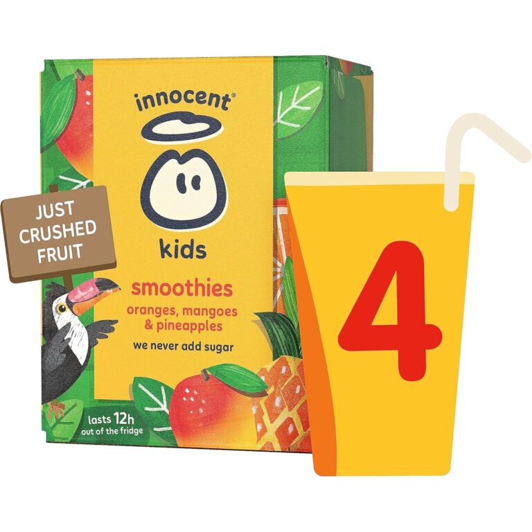 Innocent Kids Smoothies Oranges, Mangoes & Pineapples 4X150Ml