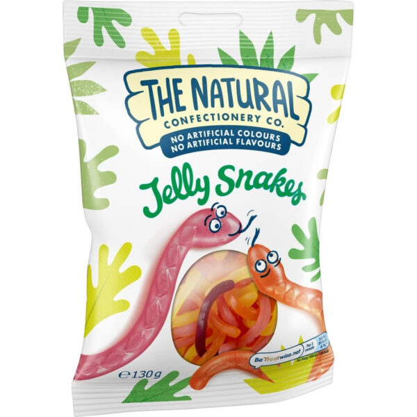 The Natural Confectionery Co. Jelly Snakes, 130 G