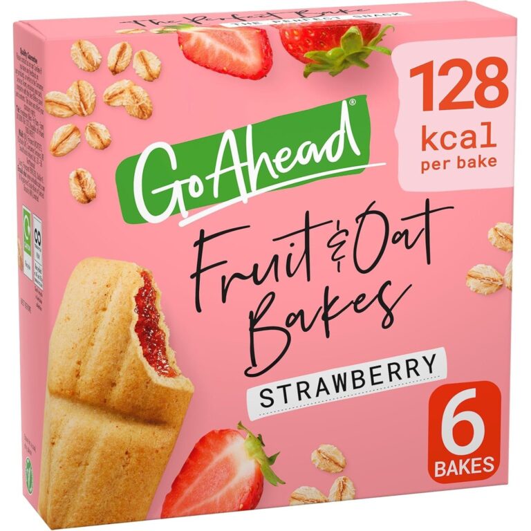 Go Ahead Fruit & Oat Bakes, Strawberry, Pack of 6