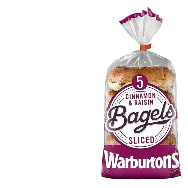 Warburtons Soft & Sliced Cinnamon & Raisin Bagels, 5Count (Pack of 1)