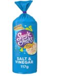 Snack a Jacks Salt and Vinegar Sharing Rice Cakes Crisps 117 G