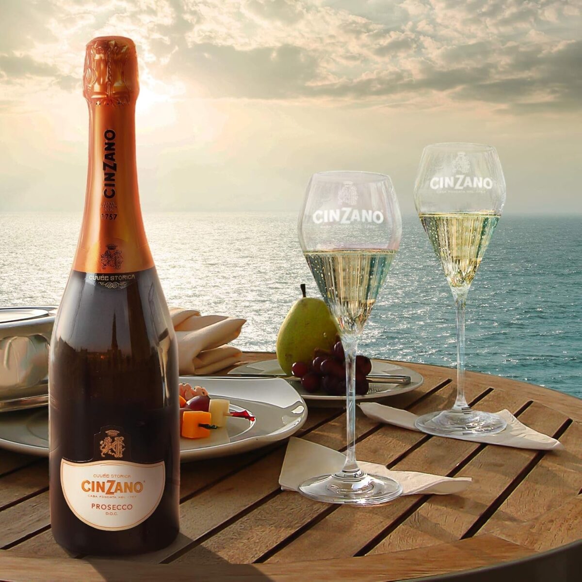 Cinzano Prosecco D.O.C. 75Cl, 11% - Italian Dry Sparkling Wine