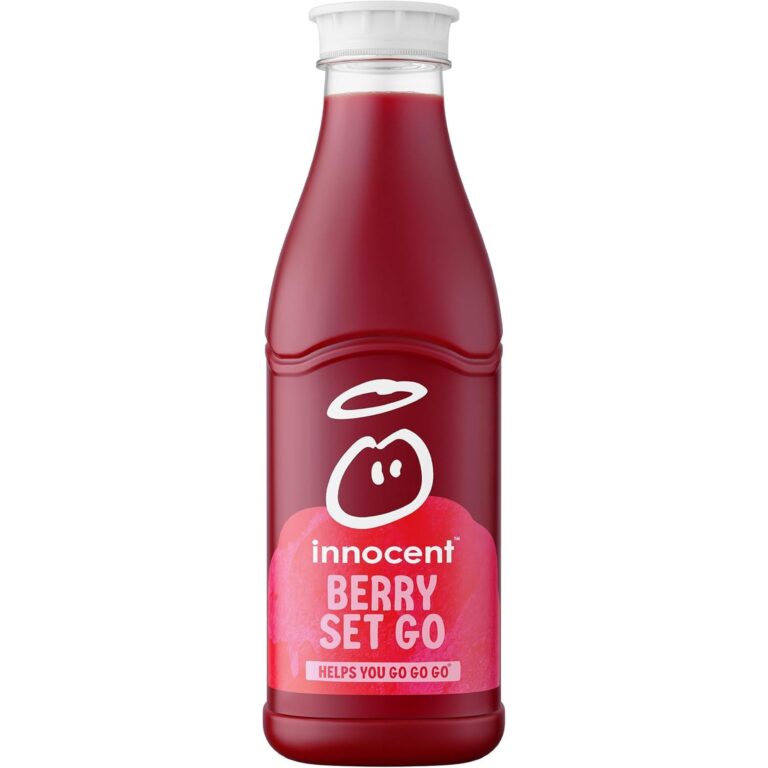 Innocent plus Berry Set Go Raspberry & Cherry Juice with Vitamins 750Ml