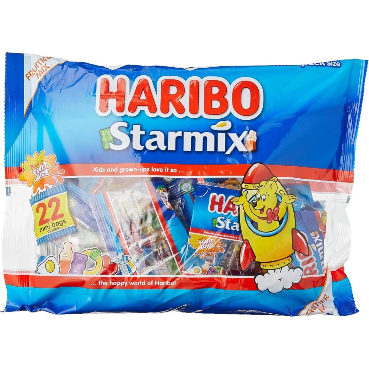 Haribo Starmix Multipack Mini Bag Sweets, 22 X 16G
