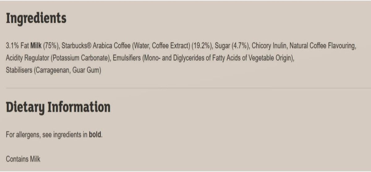 Starbucks Caffe Latte Iced Coffee, 220 Ml