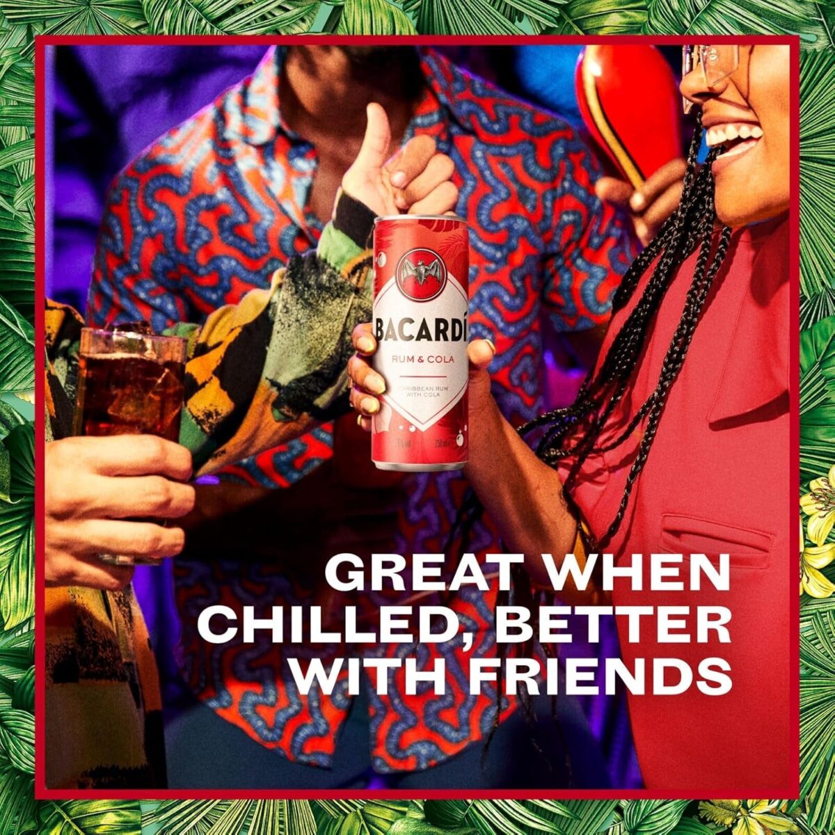 BACARDÍ & Cola, 5% ABV, 12 X 25Cl / 250Ml, Ready-To-Drink Pre-Mixed Cocktail Can, Made with BACARDÍ Carta Blanca Rum and Mixed with Cola