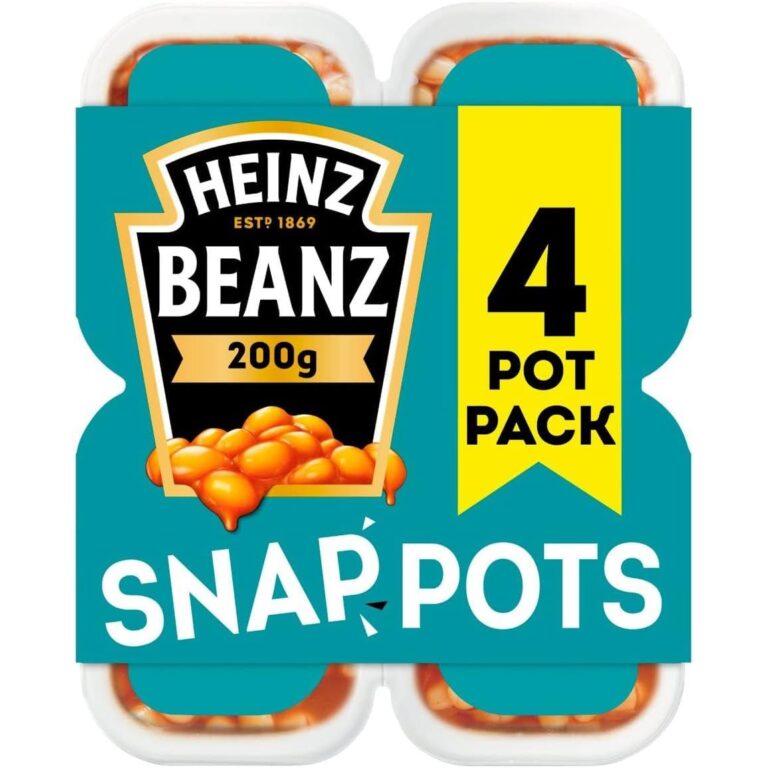 Heinz Baked Beanz Snap Pots, 200 G (Pack of 4)