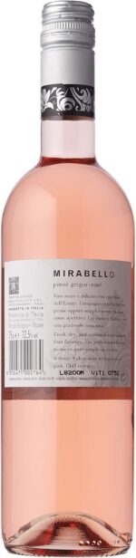 Mirabello Pinot Grigio Rose Wine, 75Cl