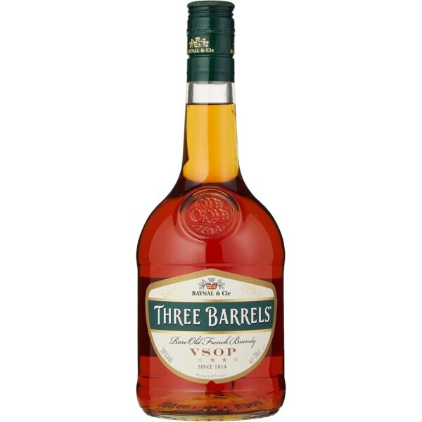 Three Barrels Rare Old French Brandy VSOP, 70Cl