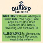 Quaker Oat so Simple Apple and Blueberry Porridge Sachets, 10X36 G