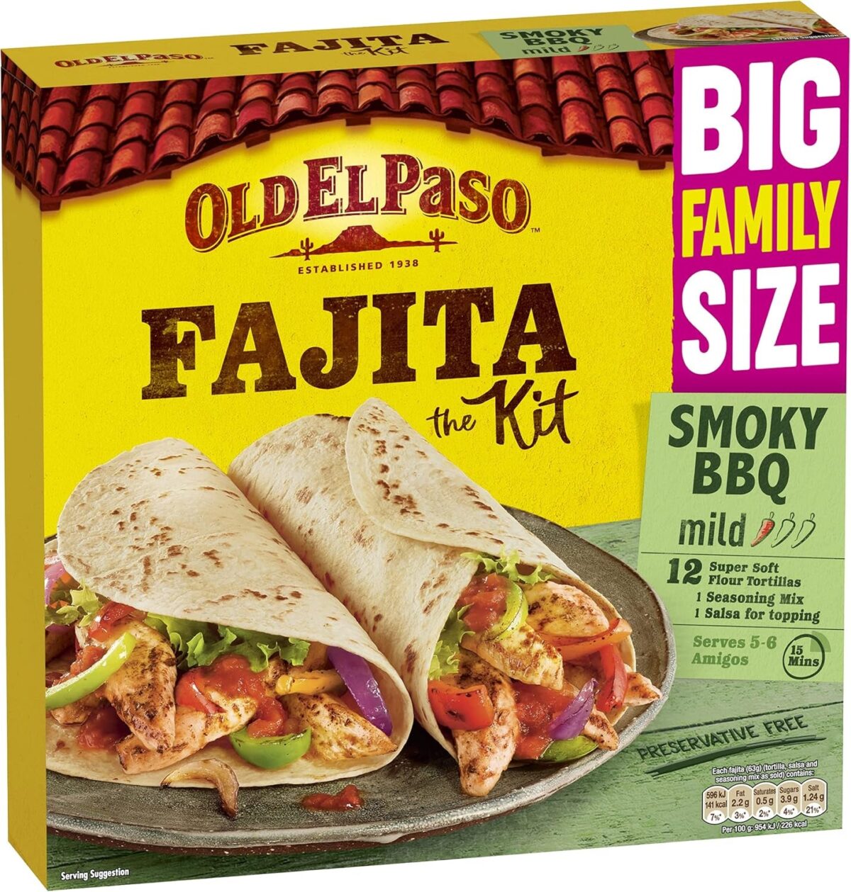 Old El Paso Smoky BBQ Fajita Kit
