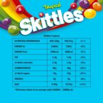 Skittles Vegan Chewy Sweets Tropical Fruit Flavoured Pouch Bag 136G