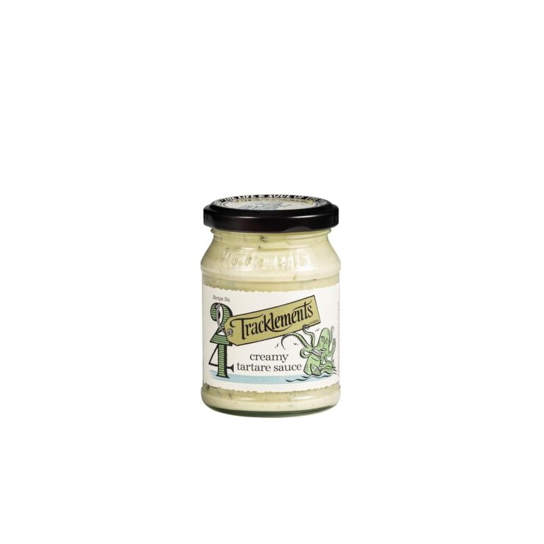 Tracklements Creamy Tartare Sauce, the Ideal Condiment for Fish, Haddock, Scampi, Battered Cod and Fish Cakes, Gluten Free, Vegetarian Friendly, 160G Jar