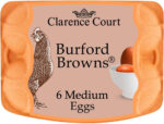 Clarence Court Mabel Pearman'S Burford Browns Free Range Eggs, (Assorted Sizes), Pack of 6