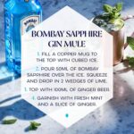 Bombay Sapphire Premium Distilled London Dry Gin, 40% ABV, 100Cl / 1L, Vapour Infused with 10 Hand Selected Exotic Botanicals