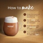 NESCAFÉ Cappuccino Instant Coffee 8 X 15.5G Sachets, 100% Responsibly Sourced Coffee (Pack of 1)