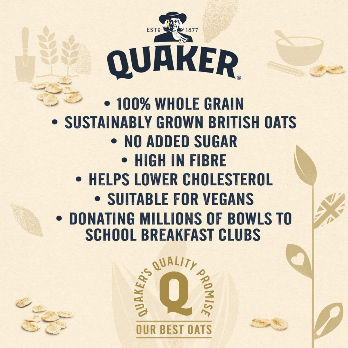 Quaker Rolled Oats, 1 Kg