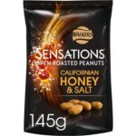 Sensations Californian Honey and Salt Oven Roasted Peanuts, 145 G