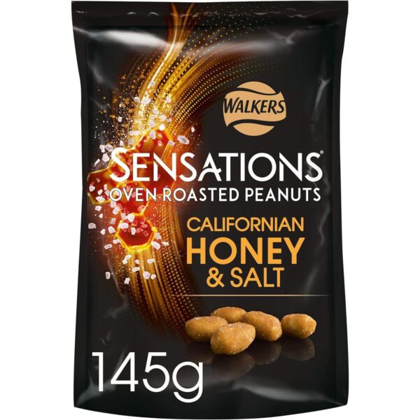 Sensations Californian Honey and Salt Oven Roasted Peanuts, 145 G