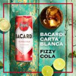 BACARDÍ & Cola, 5% ABV, 12 X 25Cl / 250Ml, Ready-To-Drink Pre-Mixed Cocktail Can, Made with BACARDÍ Carta Blanca Rum and Mixed with Cola