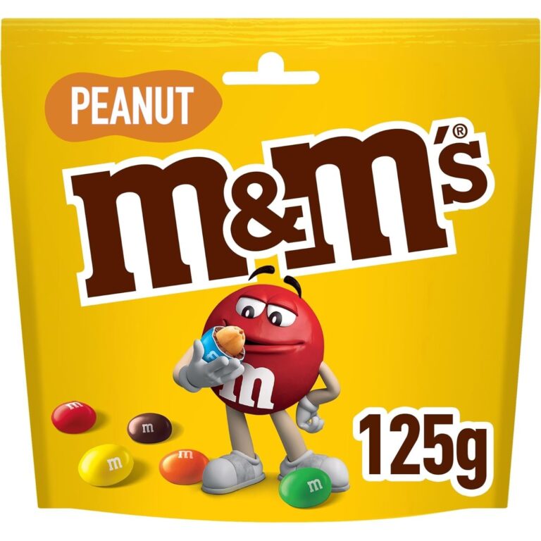 M&M'S Peanut Chocolate Pouch, 125G, (Pack of 1)