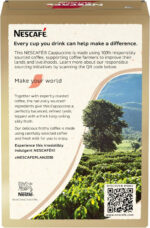 NESCAFÉ Cappuccino Instant Coffee 8 X 15.5G Sachets, 100% Responsibly Sourced Coffee (Pack of 1)