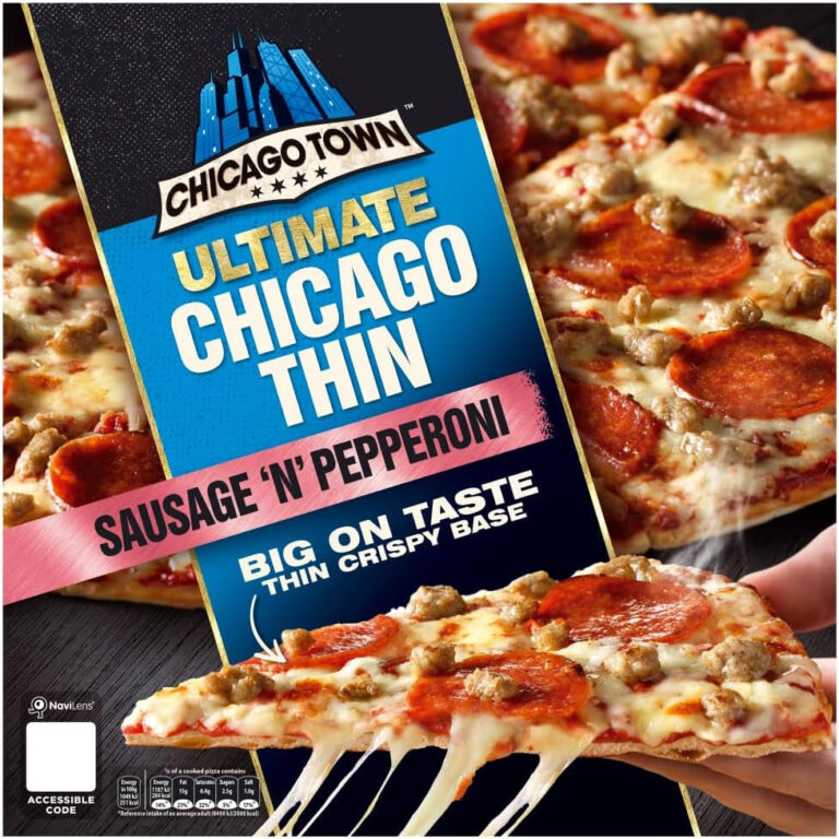 Chicago Town Crispy Chicago Thin Sausage & Pepperoni Large Pizza, 431G (Frozen)