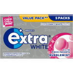 Wrigley'S Extra White Bubblemint, 5 X 10 Pieces