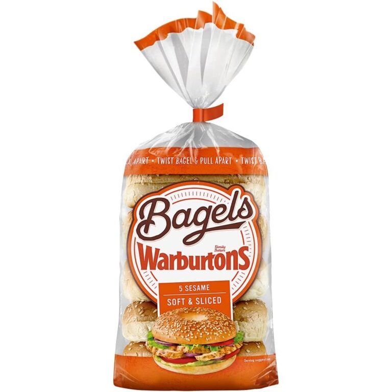 Warburtons Soft & Sliced Sesame Bagels X5